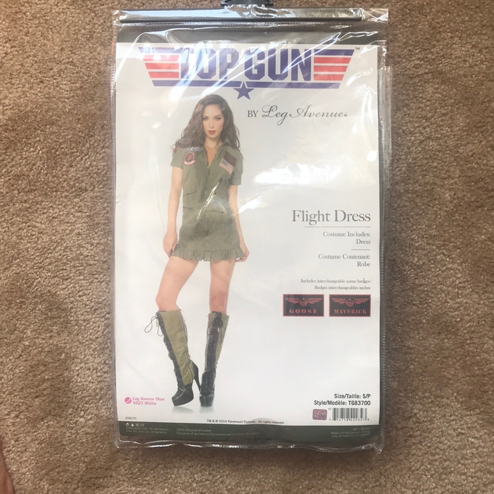 Top Gun flight dress costume